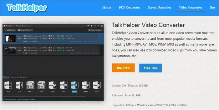 TalkHelper Video Converter 2.7.0 Crack + Keygen Full Working 